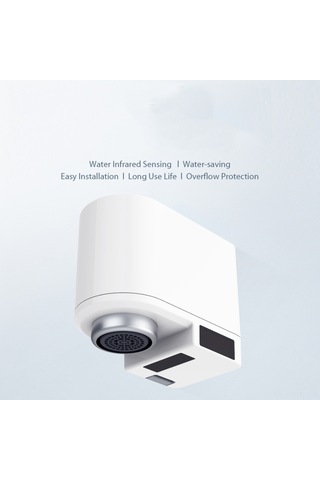 Padalink Beyaz Akıllı Sensörlu Su Tasarrufu Cihazı - Otomatik Su Akışı, 6 Ay Pil Ömrü, Tencere Dolma Koruması, Mutfak Ve Banyo Lavaboları İçin Beyaz