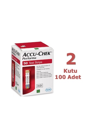 Accu-Chek Performa Nano Connect Şeker Ölçüm Strip 100 Adet