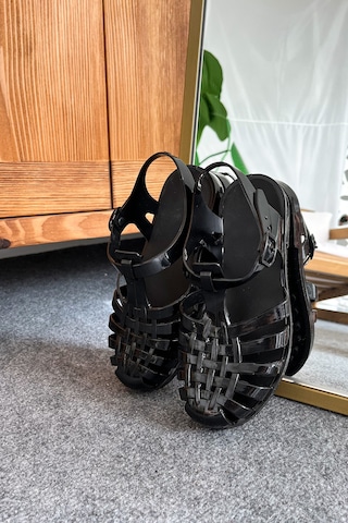 Wolk Shoes Cocuk Sandalet Siyah