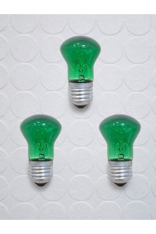 Yeşil Işık Ampulü Dark Aesthetic Room Decor Gece Lambası 10watt 3 Adet