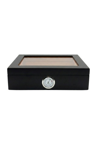 Premiumquality Recife Siyah Sedir Humidor Puro Kutusu - Trm5003