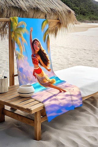 Dijital Baskı Plaj Deniz Havlusu 80 X 160 Cm Peştamal Hvl0260 Renkli