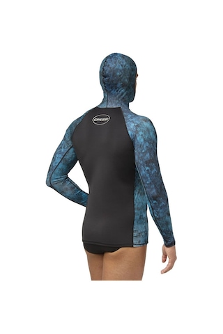 Cressi Cobia Mavi Kamuflaj Rashguard Tişört 2xlarge Mavi