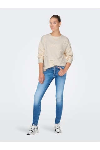 Only Kadın Harf Desenli Kazak - 15301734 001