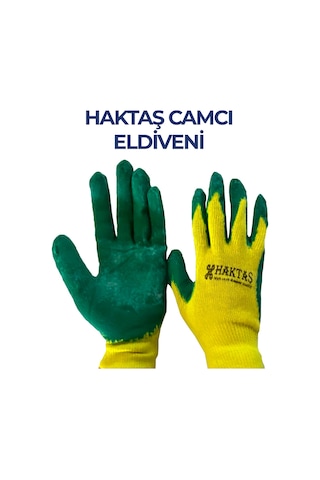 Camcı Eldiveni Sarı-Yeşil -