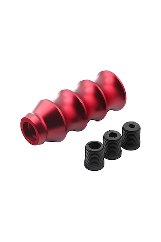 Wezone Alüminyum Vites Topu, 8/10/12mm Adaptörlü, Manuel Ve Otomatik Vitesler İçin, Kırmızı, Evetli Kuru Tutuş, Evetli Yüksek Kalite