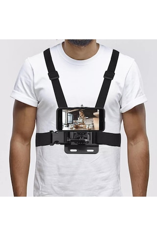 Cep Telefonları için Ayarlanabilir Göğüs Askısı Chest Body Strap