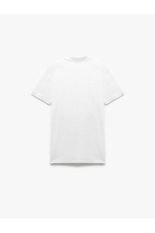 Koton Slim Fit Kısa Kollu Pike Kumaş Pamuklu Polo Yaka Tişört Beyaz 5sam10015mk Beyaz