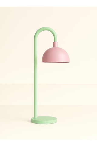 Bloom Pastel Metal Masa Lambası E27 Duy Ofis & Çalışma Masası Lambası Pembe