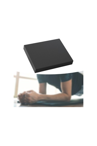 Suntek Egzersiz Dengesi Yumuşak Kalın Yoga Diz Yedi Siyah Siyah
