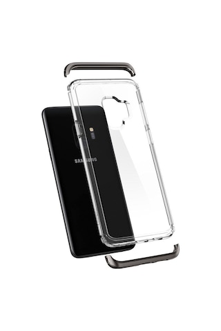 Spigen Galaxy Uyumlu S9 Kılıf Neo Hybrid Nc Crystal Gunmetal