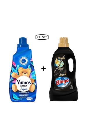 Yumoşlilyumyumuşatıcı1440ml+bingosiyahlariçinsıvıçamaşırdeterjanı