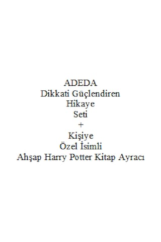 Adeda Dikkati Güçlendiren Balina Baliba Hikaye Seti 6 - 9 Yaş + Kişiye Özel İsimli Ahşap Harry Potter Kitap Ayracı