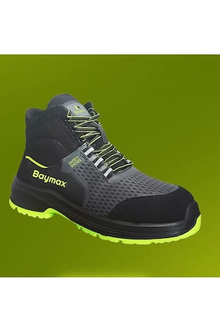Baymax Çelik Burun Kaymaz Tabanlı İş Ayakkabısı Bx-13 Gri