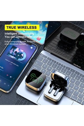 Fortunelane K60 Bluetooth 5.3 Kulak İçi - 15 Saat Bekleme, 10m Mesafe, Siyah