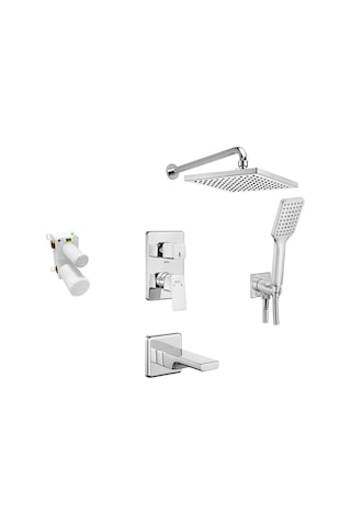 Eca Tiera Ankastre Duş Seti 3-yollu 102199770 Krom