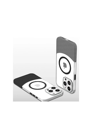 Joko Apple İphone 16 Plus Uyumlu Carbon Puzzle Magsafe Kapak - Pembe