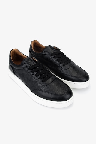 Valmenti Erkek Hakiki Deri Siyah Floter Sneakers & Spor Ayakkabı 04 4406 Erk Ayk Y26 Sıyah Fltr
