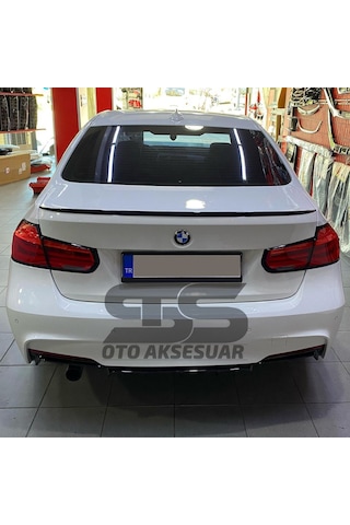 Sts Oto Aksesuar Bmw F30 318, 320, 325, 330, Bagaj Üstü Spoiler Piano Black (Parlak Siyah)