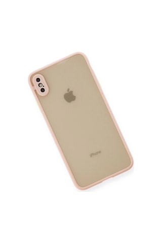 Mepa Apple, Uyumlu iPhone Xs Max Kılıf Montreal Silikon Kapak - Pembe Najmaddin standart