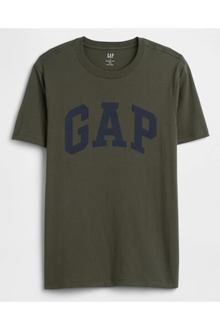 Gap Everyday Soft Basic Logo 856659 T-shirt Kısa Kol Tişört Erkek T-shirt Haki-14331