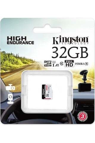 Kingston Sdce-32gb 32gb Microsdhc Endurance 95r-30w C10 A1 Uhs-ı Card Only Hafıza Kartı