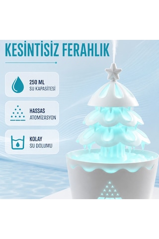 Şans Ağacı Led Işıklı Ultrasonik Buhar Makinesi Esansiyel Yağ Aroma Yayıcı