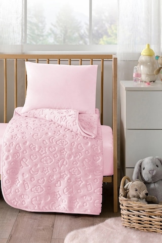 Özdilek Embos Bebek Battaniyesi 100x120 -pembe Pembe