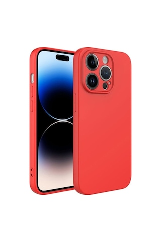 Apple Uyumlu iPhone 14 Pro Kılıf Zore Kamera Korumalı Mara Lansman Kapak Kırmızı
