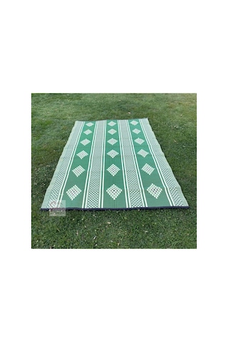 Plastik Hasır Savan Piknik Kilimi Cami Hasırı 180x270 Yeşil Yeşil