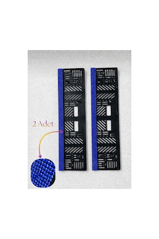 Taşlı Plakalık Oto Plaka Saks Mavisi Taşlı 2 Adet