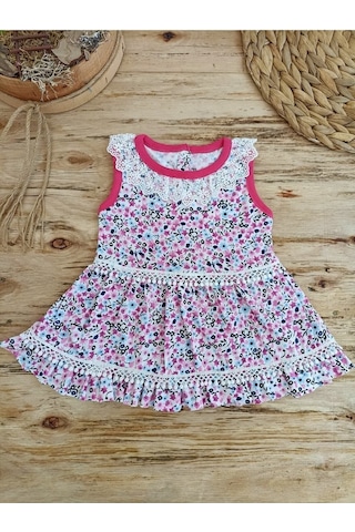 Tomuycuk Kır Çiçeği Lila Kız Bebek Elbisesi Çocuk Takım 3-6-9-12 Ay Bebek Takımları Kıyafetleri Bebek Giyim Lila