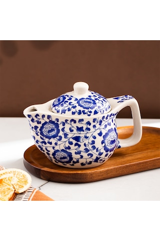 Kosova Dem-133-6 Isıya Dayanıklı Porselen Demlik 400 Ml Mavi