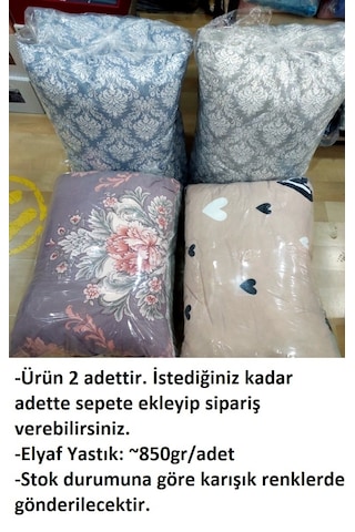 2 Adet Standart Elyaf Yastık 850gr