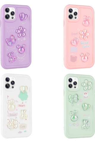 Apple Uyumlu iPhone 13 Pro Max Kılıf Kabartma Figürlü Parlak Toys Silikon Kapak
