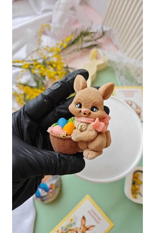 Tvoe Hobby Silikon Kalıp 2d Sepetiyle Tavşan 219042079 Diğer