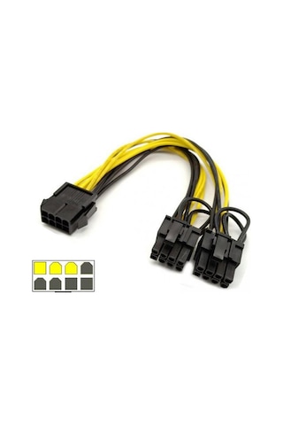 8 Pin Çoklayıcı 8 Pin Power Çoğaltıcı Ekran Kartı 8 Pin Power Çoğaltıcı