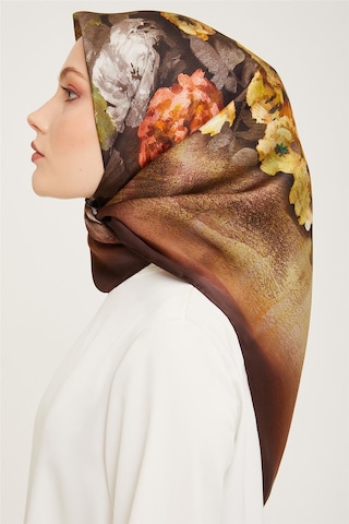 Armine Twill İpek Eşarp 23ka9025 34 KAhverengi