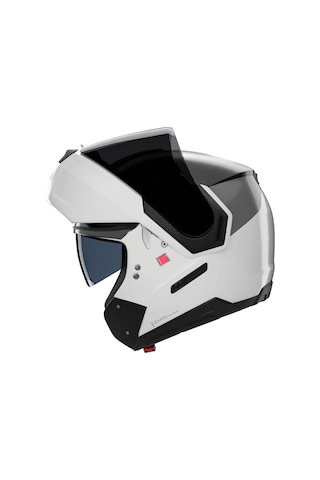 Nolan N90.3 Verniciatura Speciale 343 Çeneden Açılır Kask Siyah Beyaz Gri