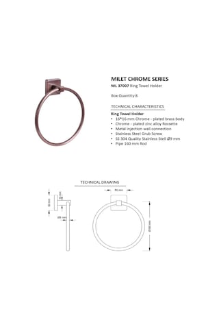 İsaoğlu Yapı Banyo Havluluk Mat Bakır Bronz Banyo Askılık Antik Bakır Banyo Havluluğu Bakır