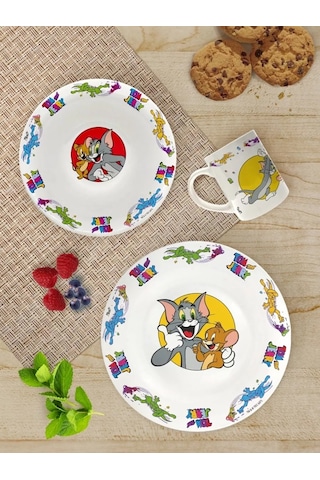 Priority. Tom Ve Jerry Çorba Salatası Kasesi Derin Tepsi 208894311 Mavi