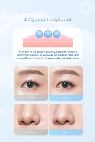 Dasique Sebum Dengeleyici Pürüzsüz Bitiş Sunan Transparan Kompakt Pudra Soft Cotton Powder Beyaz