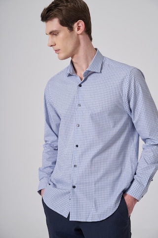 Morven Erkek A. Mavi Pamuk Trend Dynamic Fit Tam İtalyan Yaka Gömlek 26mc004045311 A. Mavi