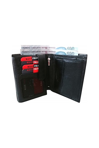 West Polo Gizli Kartlık Bölmeli Deri Erkek Cüzdan Spor Cüzdan (513320553)
