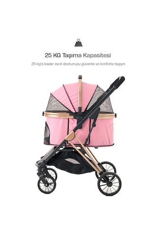 Justie Pet Titanus Kedi & Köpek Arabası 76 x 52 x 95 CM