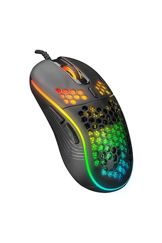 Everest SM-G66 X-HOLE Usb 7D Optik 8000 DPİ LED Işıklı Gaming Oyuncu Mouse