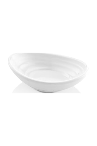 6 Adet Melamin Oval Sosluk Ve Reçel Tabağı 75 Ml Beyaz Minimalist Makinede Yıkanabilir