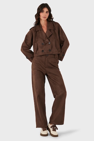Via Dante Bayan Ceket 68620513suede Kahve Kahve
