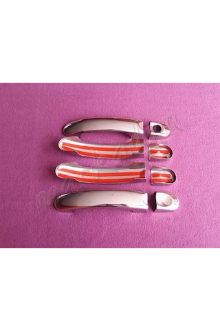 Woc Chrome Vw Caddy Krom Kapı Kolu 2004-2014 4 Kapı Paslanmaz  Çel