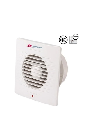 ﻿Mutlusan 10 CM 100 12 W 100 M3/H 2450 DD 220/230 V Monofaze Banyo Tipi Kare Aspiratör Fan